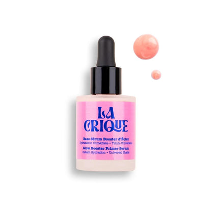 La Crique Glow Primer Serum – Hydrating Primer with Hyaluronic Acid & Prickly Pear Extract – 98% Natural, Vegan, 1.01 Fl Oz