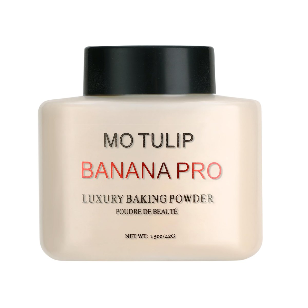 MO TULIP Banana Pro Loose Baking Powder - Long Lasting Makeup Setting Face Powder for Medium Skin Tones (1.5 oz) Avelisse