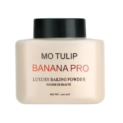 MO TULIP Banana Pro Loose Baking Powder - Long Lasting Makeup Setting Face Powder for Medium Skin Tones (1.5 oz) Avelisse