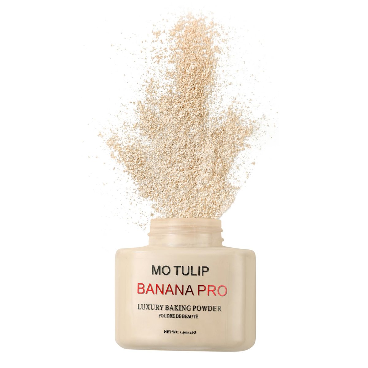 MO TULIP Banana Pro Loose Baking Powder - Long Lasting Makeup Setting Face Powder for Medium Skin Tones (1.5 oz) Avelisse