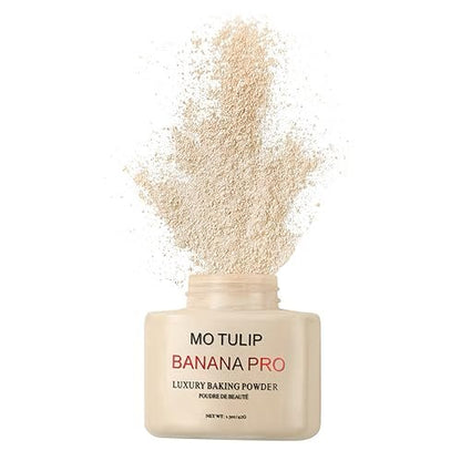 MO TULIP Banana Pro Loose Baking Powder - Long Lasting Makeup Setting Face Powder for Medium Skin Tones (1.5 oz) Avelisse