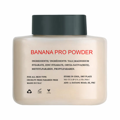 MO TULIP Banana Pro Loose Baking Powder - Long Lasting Makeup Setting Face Powder for Medium Skin Tones (1.5 oz) Avelisse