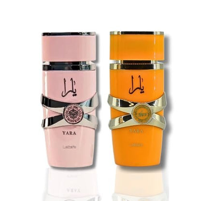 Lattafa Women's 2-Piece Eau de Parfum Gift Set – Yara & Yara Tous (3.4 oz / 100 ml Each) Avelisse