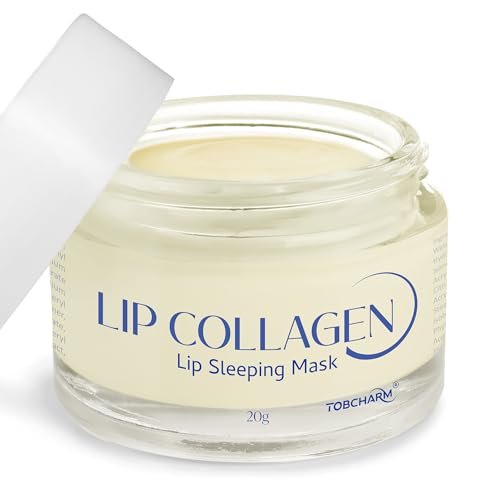 Lip Sleeping Mask (20g) - Collagen Lip Mask Overnight with Hyaluronic Acid & Peptide Complex for Lip Wrinkle Repair and Plumping, Natural Hydration for Smooth Lips Avelisse