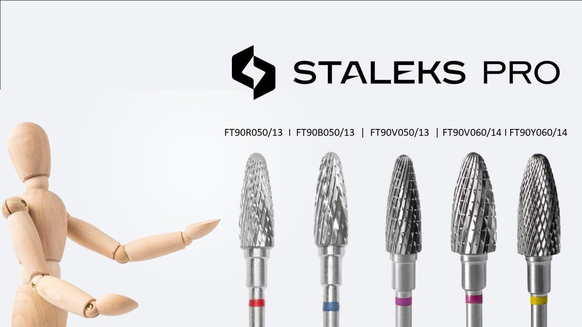 STALEKS PRO Expert Carbide Nail Drill Bits – 5 mm Working Part, 13 mm Length for Russian Manicure & Gel Removal (FT90R050/13) - görsel 9