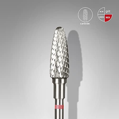 STALEKS PRO Expert Carbide Nail Drill Bits – 5 mm Working Part, 13 mm Length for Russian Manicure & Gel Removal (FT90R050/13) - görsel 4
