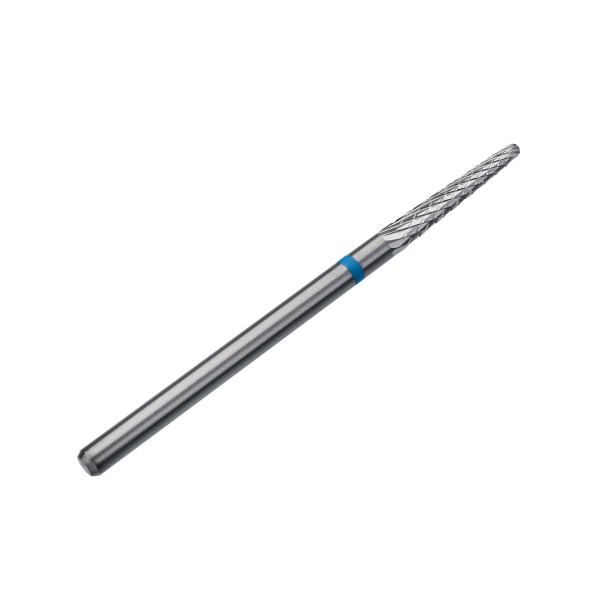 STALEKS PRO Expert Carbide Nail Drill Bit - Cone Shape, Blue Ring, 2.3mm Head / 14mm Working Part - Medium Hardness for Artificial Nail Correction & Skin Processing in Hardware Manicure/Pedicure - görsel 1