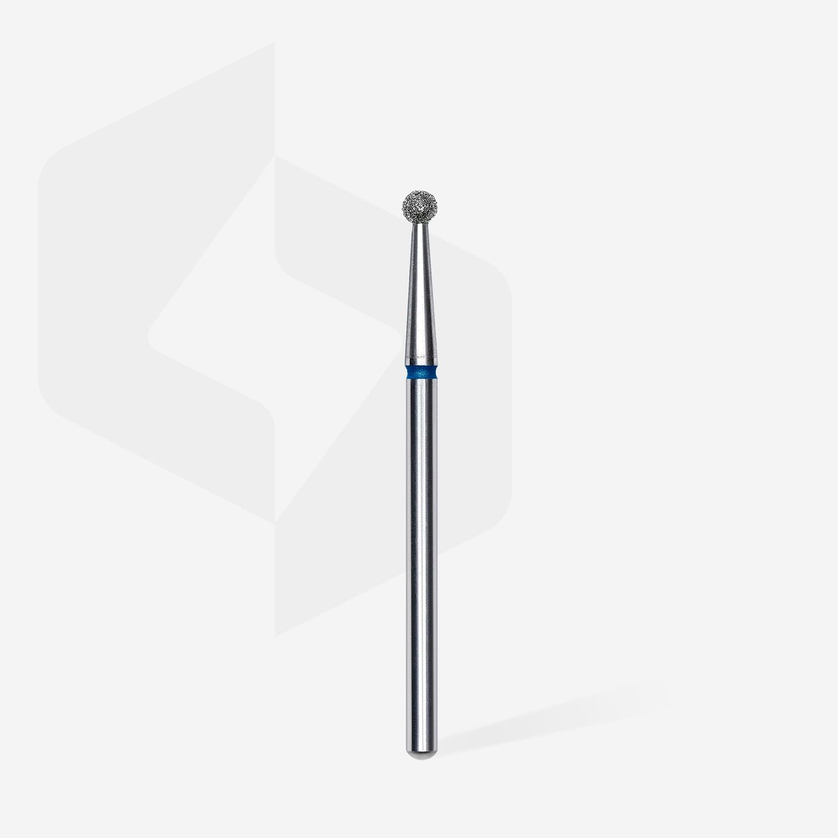 STALEKS PRO Expert Diamond Nail Drill Bit – Ball, Blue, 2.5mm, Medium Grit 120 for Manicure & Pedicure - görsel 1