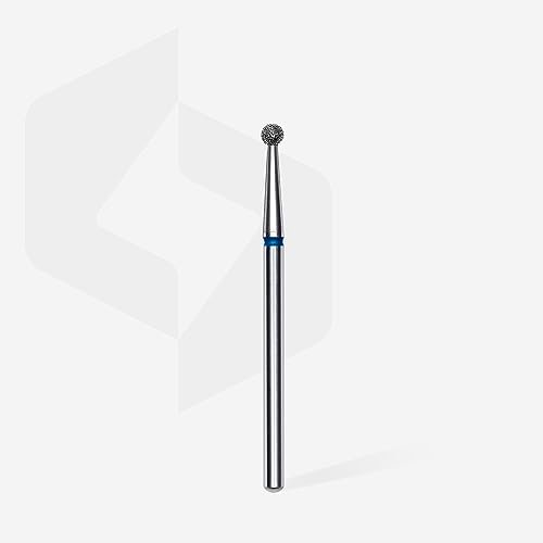 STALEKS PRO Expert Diamond Nail Drill Bit – Ball, Blue, 2.5mm, Medium Grit 120 for Manicure & Pedicure - görsel 2