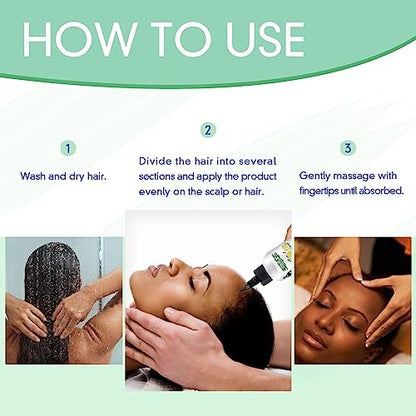 Natural 10 in 1 Chebe Oil Moisturizer for Scalp - African Chebe Powder for Stronger, Thicker, Longer Hair - All Hair Types (2 Pack)