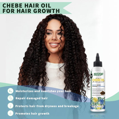 Natural 10 in 1 Chebe Oil Moisturizer for Scalp - African Chebe Powder for Stronger, Thicker, Longer Hair - All Hair Types (2 Pack)