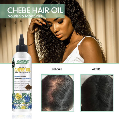 Natural 10 in 1 Chebe Oil Moisturizer for Scalp - African Chebe Powder for Stronger, Thicker, Longer Hair - All Hair Types (2 Pack)