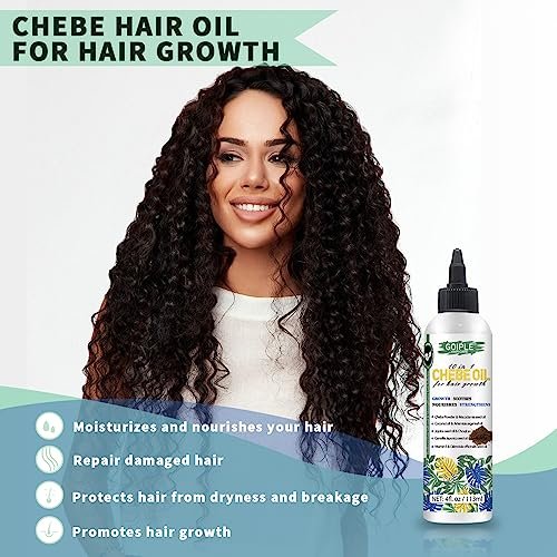 Natural 10 in 1 Chebe Oil Moisturizer for Scalp - African Chebe Powder for Stronger, Thicker, Longer Hair - All Hair Types (2 Pack) - görsel 8