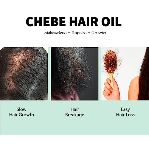Natural 10 in 1 Chebe Oil Moisturizer for Scalp - African Chebe Powder for Stronger, Thicker, Longer Hair - All Hair Types (2 Pack) - görsel 12