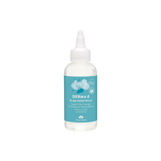 DERMA E Scalp Relief Rinse – Soothing Scalp Treatment with Tea Tree & Peppermint, 4 Fl Oz Avelisse