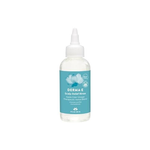DERMA E Scalp Relief Rinse – Soothing Scalp Treatment with Tea Tree & Peppermint, 4 Fl Oz Avelisse