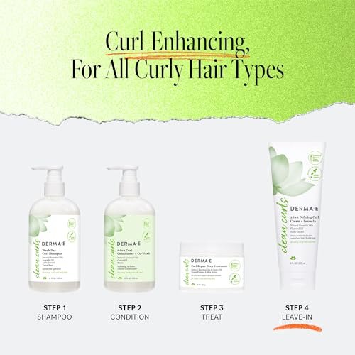 DERMA E Ramos 2-in-1 Defining Curl Cream & Leave-In Conditioner - 8 fl oz Avelisse