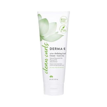 DERMA E Ramos 2-in-1 Defining Curl Cream & Leave-In Conditioner - 8 fl oz Avelisse