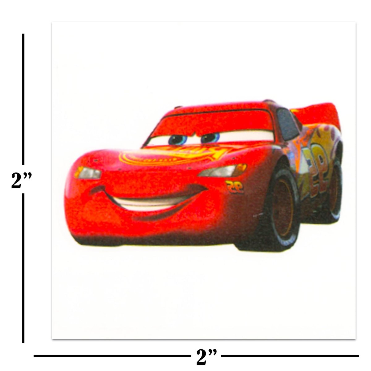 Disney Cars Temporary Tattoos for Kids - 72 Perforated Individual 2x2 Inch Tattoos - Party Favors & Supplies - görsel 5