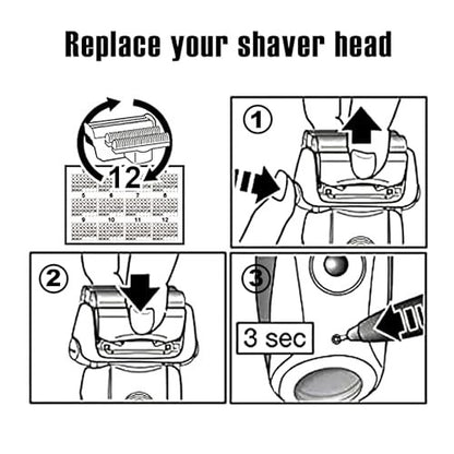Braun Series 7 Replacement Head 70S - Compatible with 720, 750CC, 760CC, 790CC, 9565 (2 Pack) Avelisse