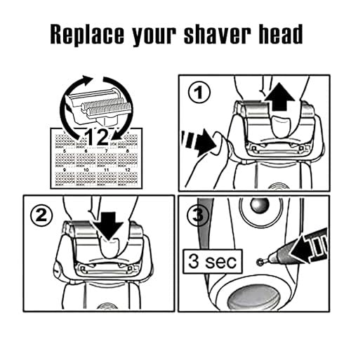 Braun Series 7 Replacement Head 70S - Compatible with 720, 750CC, 760CC, 790CC, 9565 (2 Pack) Avelisse