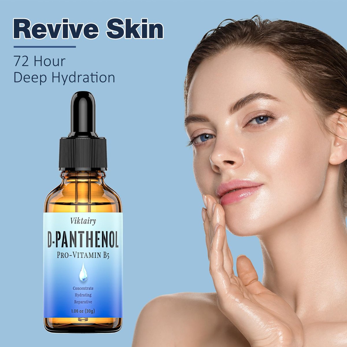 D-Panthenol Liquid 1oz (30g) – Pro-Vitamin B5 Raw Active Ingredient for DIY Skincare, Hydrating Serum, Face, Hair & Nails – Cosmetic Grade Dexpanthenol Concentrate - görsel 3