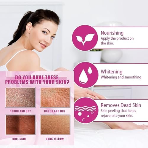 Yellow Peeling Oil for Dark Skin - Extra Strength Strong Peeling Gel Exfoliating Solution for Body, All Skin Types Dead Skin Remover (3.87 Fl Oz / 110ML) - görsel 5