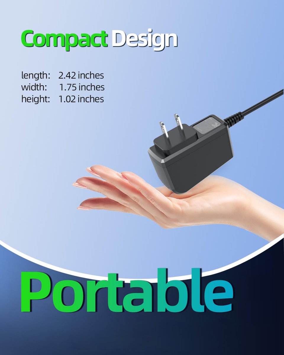 8V Power Cord Compatible with Philips Norelco HQ840, Multigroom Series 3000 MG3750, MG3760 - Replacement Charger Adapter 5Ft - görsel 7