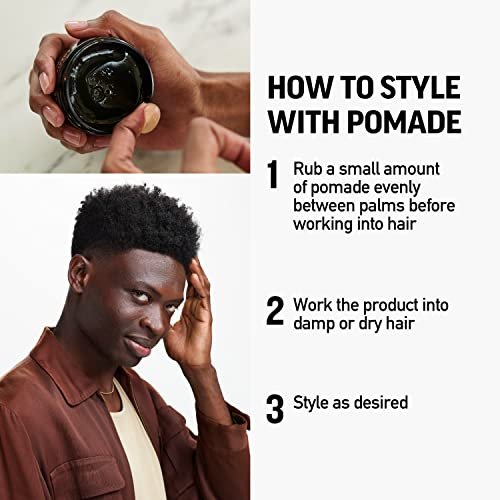 American Crew Men's Hair Pomade Duo Gift Set – Medium Hold & High Shine, Travel Size 2.35 oz Each Avelisse