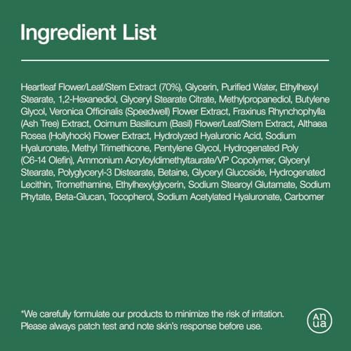 Anua Heartleaf Daily Lotion - Lightweight Face Moisturizer with Hyaluronic Acid for Sensitive Skin, Korean Skincare (200ml) Avelisse