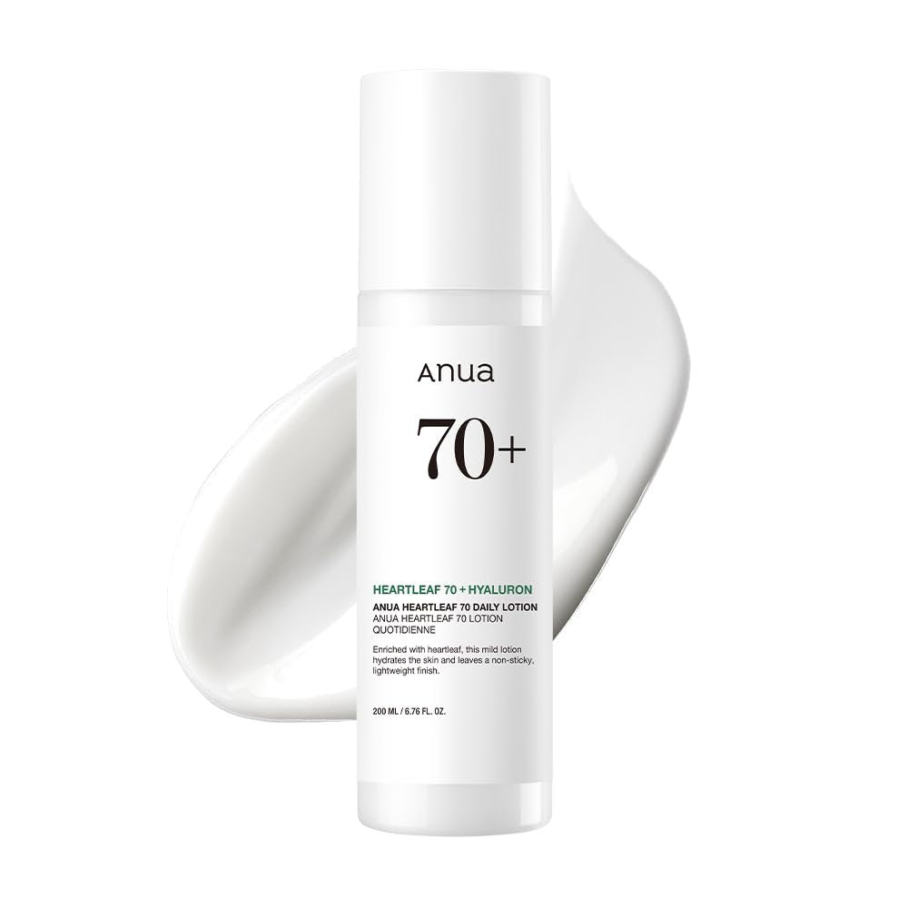 Anua Heartleaf Daily Lotion - Lightweight Face Moisturizer with Hyaluronic Acid for Sensitive Skin, Korean Skincare (200ml) Avelisse