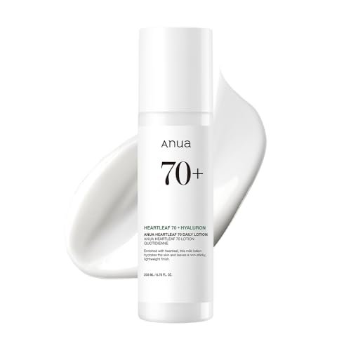Anua Heartleaf Daily Lotion - Lightweight Face Moisturizer with Hyaluronic Acid for Sensitive Skin, Korean Skincare (200ml) Avelisse