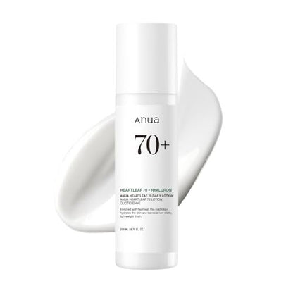 Anua Heartleaf Daily Lotion - Lightweight Face Moisturizer with Hyaluronic Acid for Sensitive Skin, Korean Skincare (200ml) Avelisse