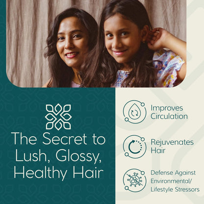 LUVIH Empyreal Shine Hair Serum with Ashwagandha, Amla & Rosemary Oils - Ayurvedic Hair Growth & Hydration for Women and Men, 50 mL (1.7 Fl Oz)