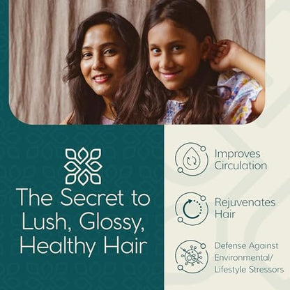 LUVIH Empyreal Shine Hair Serum with Ashwagandha, Amla & Rosemary Oils - Ayurvedic Hair Growth & Hydration for Women and Men, 50 mL (1.7 Fl Oz)