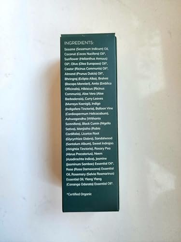 LUVIH Empyreal Shine Hair Serum with Ashwagandha, Amla & Rosemary Oils - Ayurvedic Hair Growth & Hydration for Women and Men, 50 mL (1.7 Fl Oz) - görsel 16