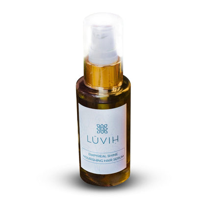 LUVIH Empyreal Shine Hair Serum with Ashwagandha, Amla & Rosemary Oils - Ayurvedic Hair Growth & Hydration for Women and Men, 50 mL (1.7 Fl Oz)
