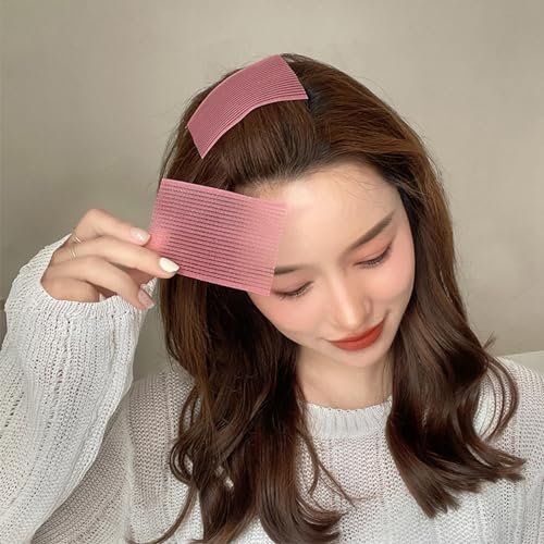 Snmzlc Hair Pad Pack 16 PCS - Bangs Patch for Men and Women, Nylon Hair Clips for Sectioning and Styling (Pink, Coffee, Dark Green, Dark Blue) - görsel 10