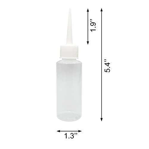 BlingKingdom 6-Pack 50ml Squeeze Applicator Bottles – Precision Plastic Glue Bottles for Hair Salon, Paint Art, Crafts, and Liquids - görsel 10