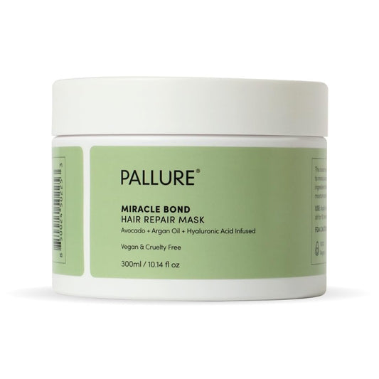 Pallure Miracle Bond Mask – Thicker, Voluminous, Fuller Looking Hair with Hyaluronic Acid, Biotin, Avocado & Argan Oil (8.45 Fl Oz)