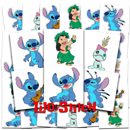 Disney Lilo and Stitch Temporary Tattoos – 72 Pack Party Favors for Kids, Boys, Girls