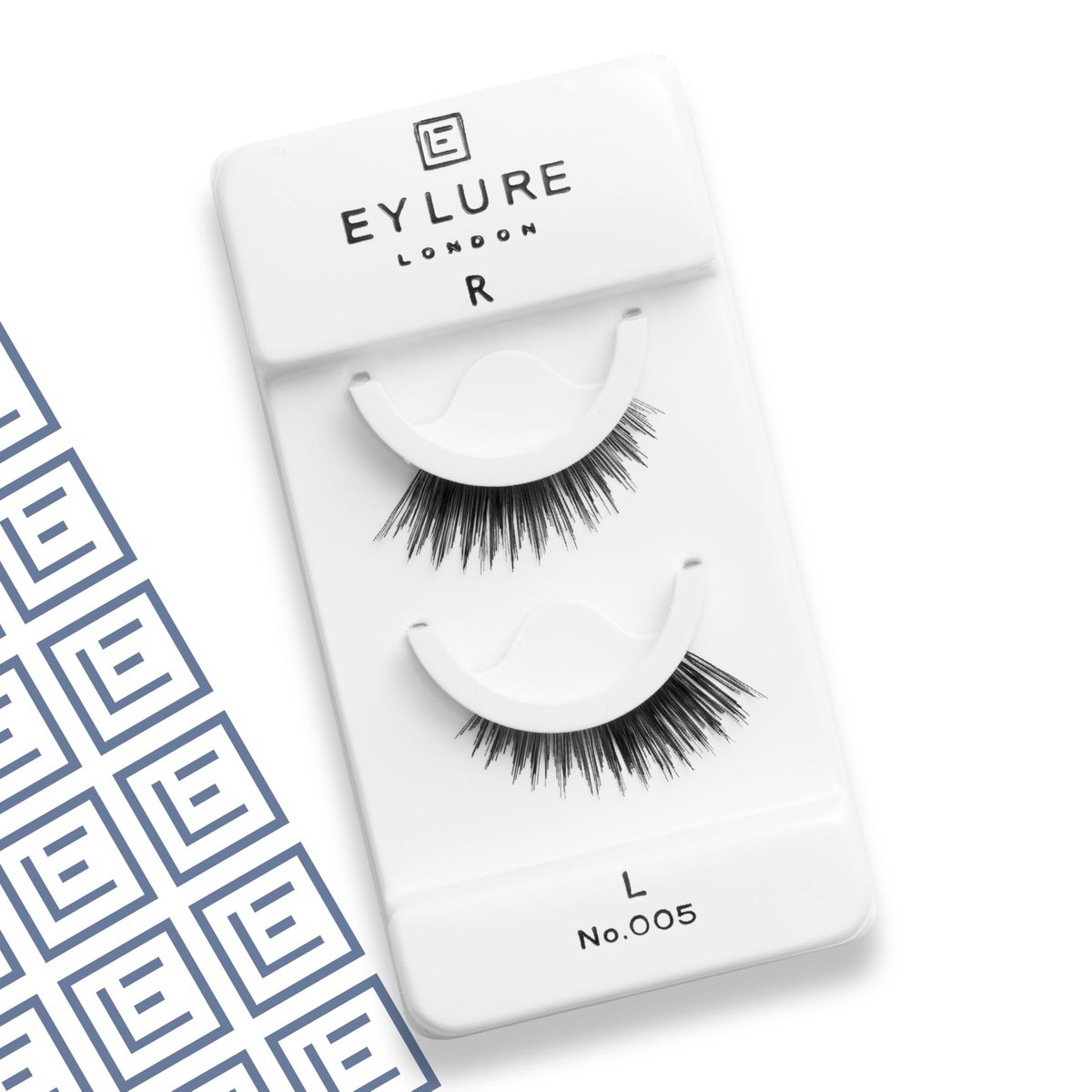 Eylure Press On Pre-Glued False Eyelashes, 3/4 Length Lashes, No. 005, 1 Pair - Natural Black Synthetic Lashes - görsel 4
