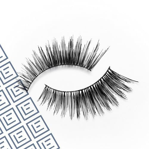 Eylure Press On Pre-Glued False Eyelashes, 3/4 Length Lashes, No. 005, 1 Pair - Natural Black Synthetic Lashes - görsel 7