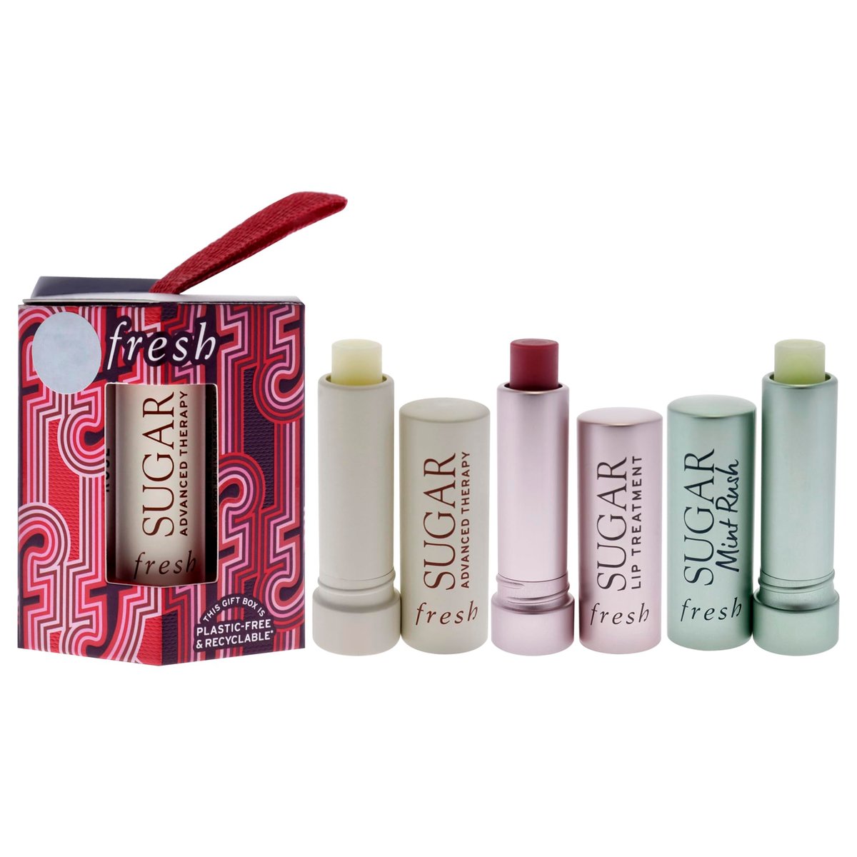 Fresh Tint & Treat Lip Care Set - Advanced Therapy, Mint Rush, and Sugar Rosé | 3-Pack Lip Balms - görsel 1