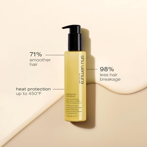 shu uemura art of hair Essence Absolue Nourishing Cream - Heat & UV Protection, Hydrating Hair Cream for All Hair Types, 5 Fl Oz Avelisse