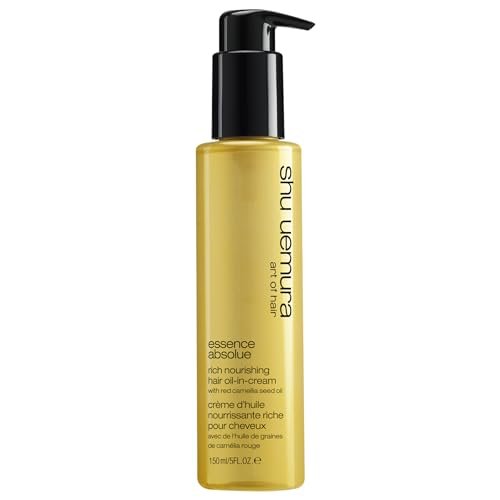 shu uemura art of hair Essence Absolue Nourishing Cream - Heat & UV Protection, Hydrating Hair Cream for All Hair Types, 5 Fl Oz Avelisse