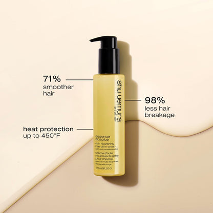 shu uemura art of hair Essence Absolue Nourishing Cream - Heat & UV Protection, Hydrating Hair Cream for All Hair Types, 5 Fl Oz Avelisse