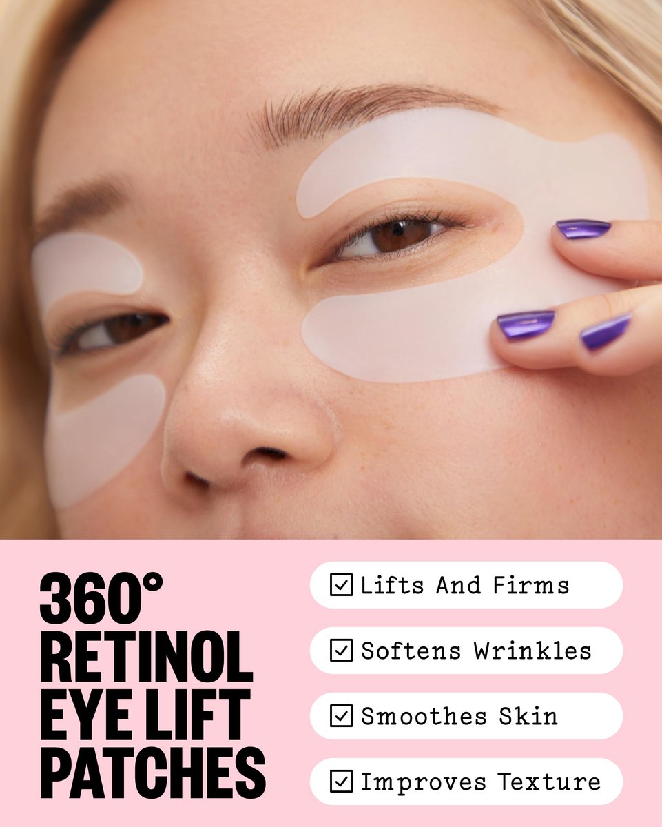 PEACE OUT Retinol Eye Lift Patches – 360° Biocellulose Mask with Encapsulated Retinol, Peptides & Hyaluronic Acid for Fine Lines & Wrinkles (5 Pairs) Avelisse