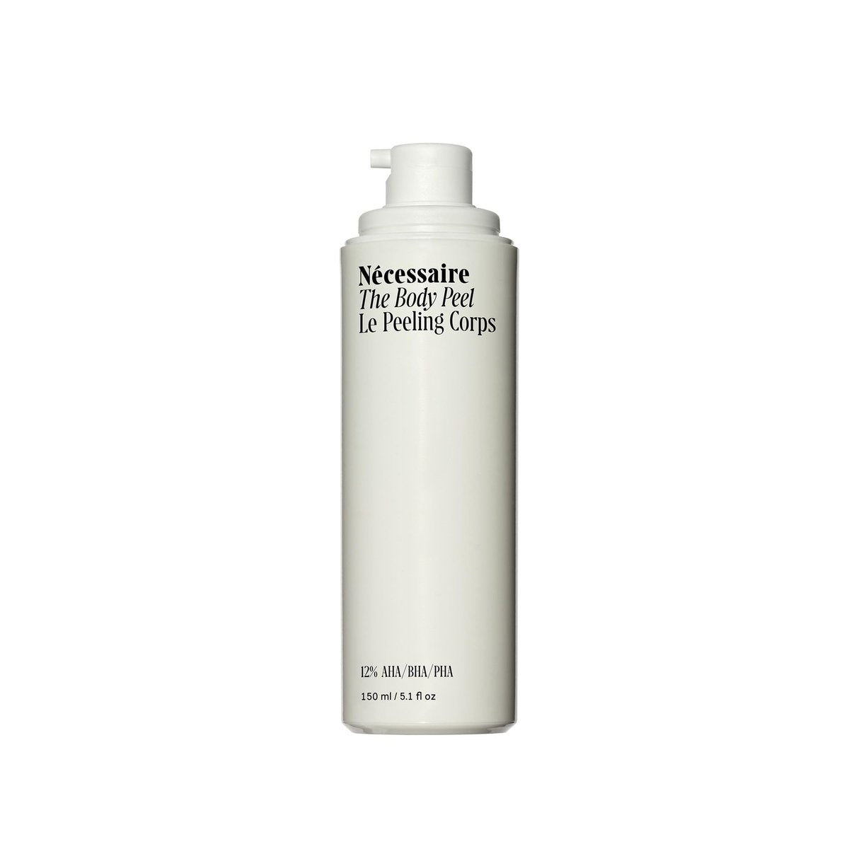 Nécessaire The Body Peel – Resurfacing Serum with 10% AHA, 1% BHA, 1% PHA for KP, Ingrowns, Strawberry Skin & Discoloration – Dermatologist-Tested, Hypoallergenic, Non-Comedogenic (150ml) Avelisse