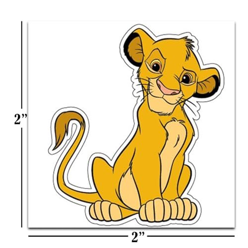 Disney Lion King Temporary Tattoos Party Favors Bundle - 72 Perforated Individual 2" x 2" Tattoos for Kids, Boys, Girls - Lion King Party Supplies - görsel 4
